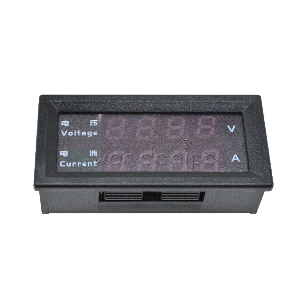 10PCS 4-Digital Dual LED DC0-200V 10A Voltmeter Current Ammeter Meter M4430