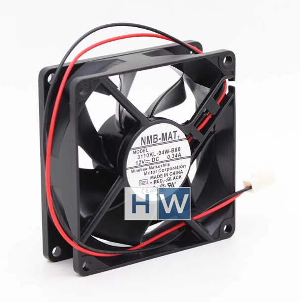 1PC NMB 8025 3110KL-04W-B60 DC12V 0.34A Large Air Volume Ball Cooling Fan