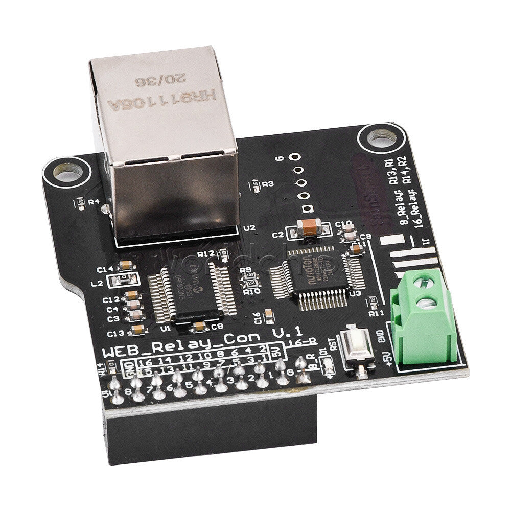 Ethernet WAN Control LAN Web Server 16Channel Relay Ethernet RJ45 Network Module