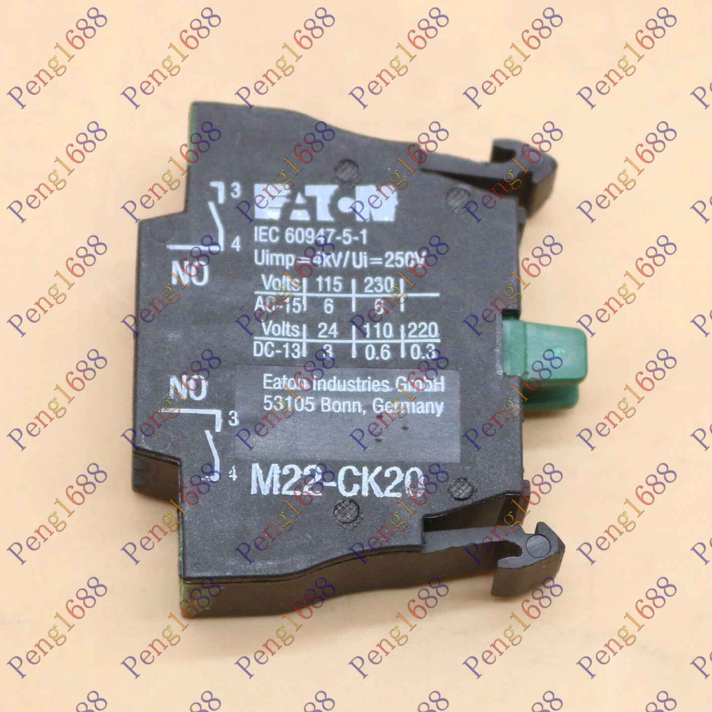 One  Eaton Moeller M22-CK20 M22-CK20 Contact 2NO Fast Delivery #P