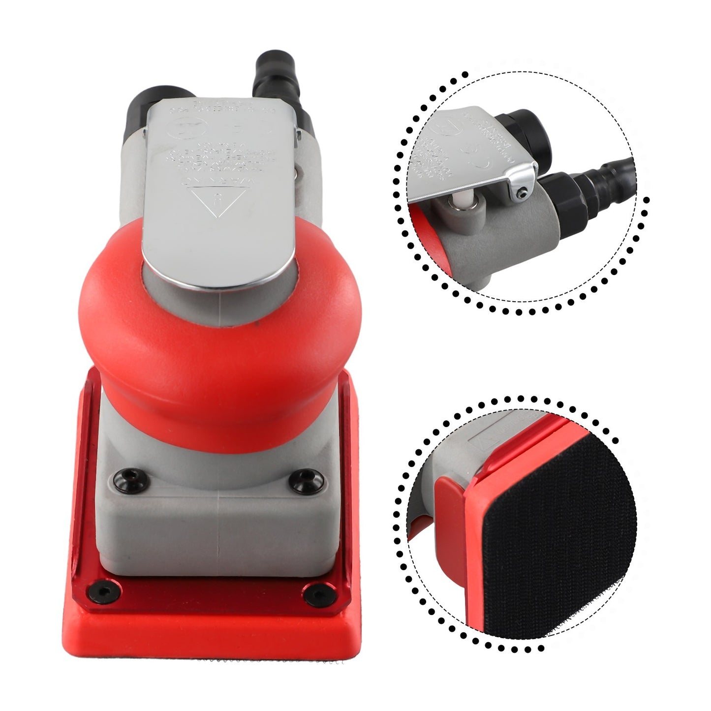 Square Air Sander with 0 6 0 8Mpa Working Air Pressure for Smooth
