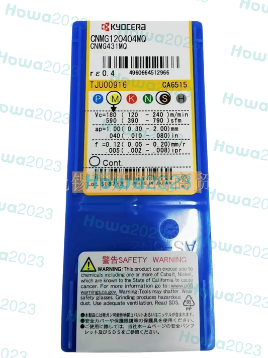 10pcs/Box Kyocera CNMG120408MQ CA6515 CNMG432MQ CNC Turning Blade Carbide Insert