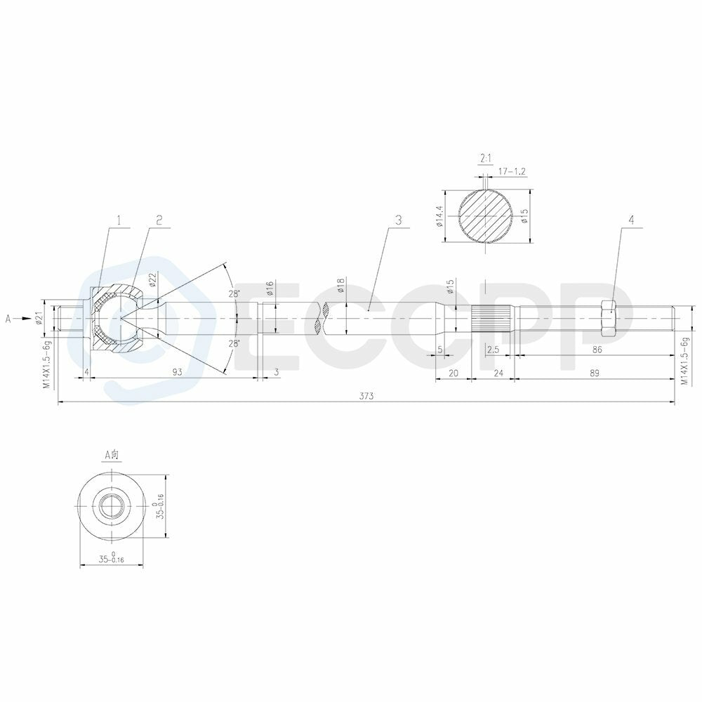 6pcs Front Inner Outer Tie Rods Sway Bars Kit For 2008-2010 Dodge Grand Caravan