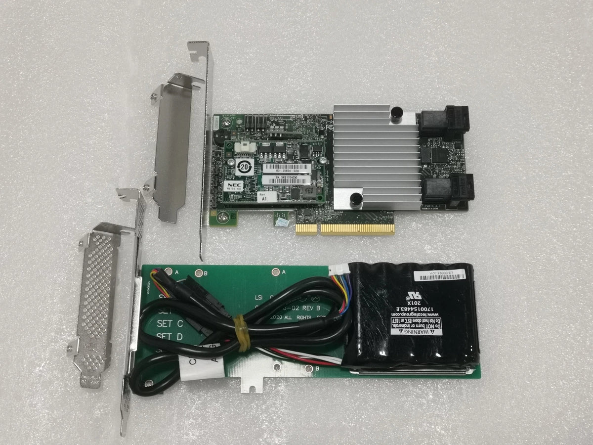 LSI S3108 9362-8i 1GB 12Gb/s RAID Controller + LSI00418 KEY RAID5 6