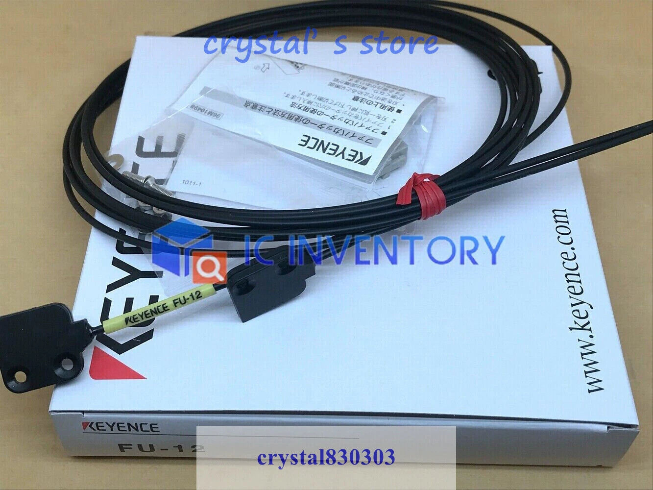1PCS  KEYENCE Fiber Optic Sensor FU-12 #P