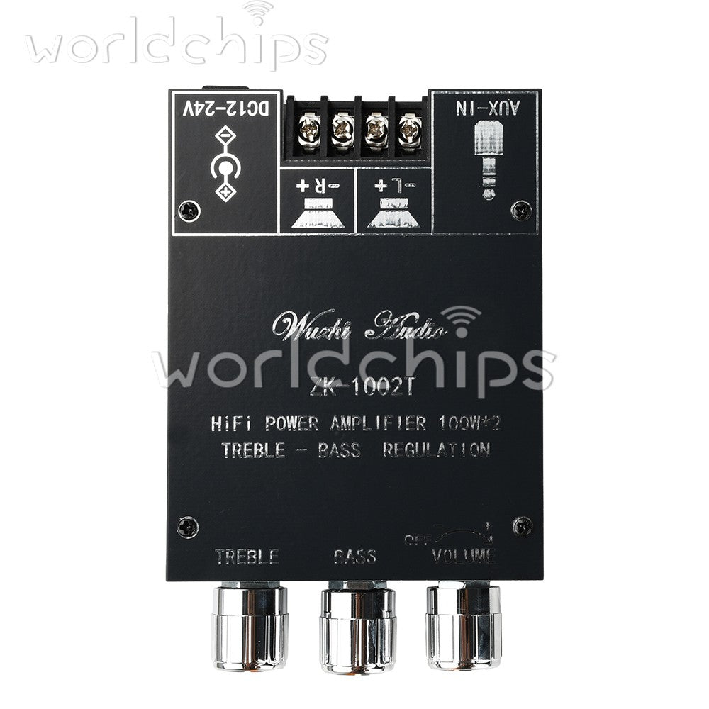 ZK-1002T Bluetooth 5.0 TPA3116 2-Channel 100WX2 Digital Audio Amplifier Module