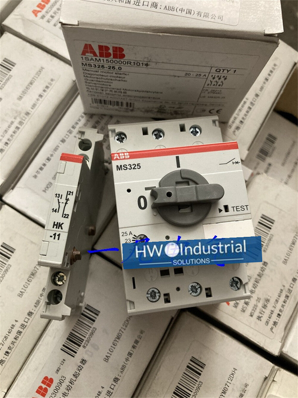 1/piece  ABB Motor Protection Circuit Breaker MS325-25A + HK-11 One Set