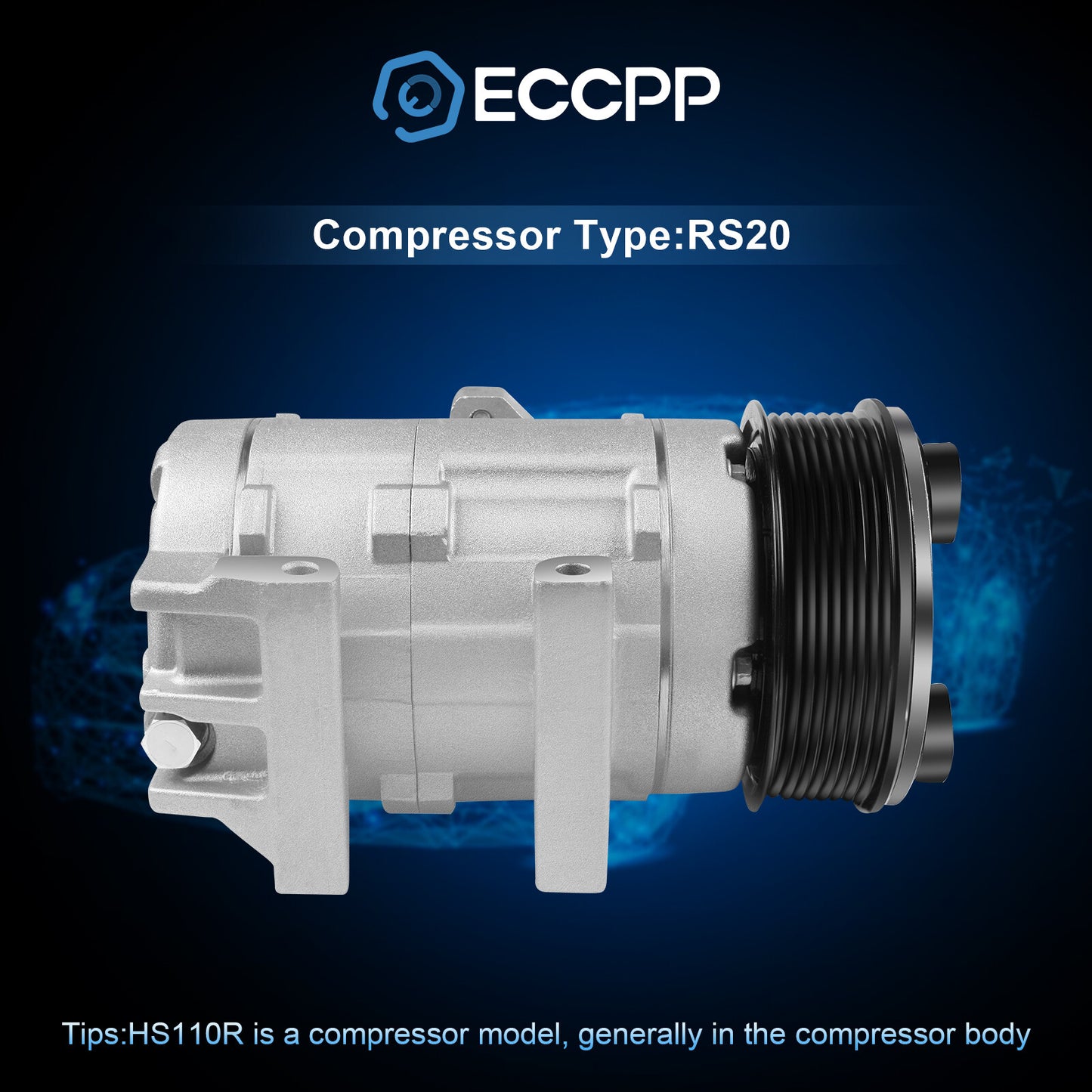 ECCPP A/C AC Compressor and Clutch For Ford F-250  F-350 Super Duty 6.7L
