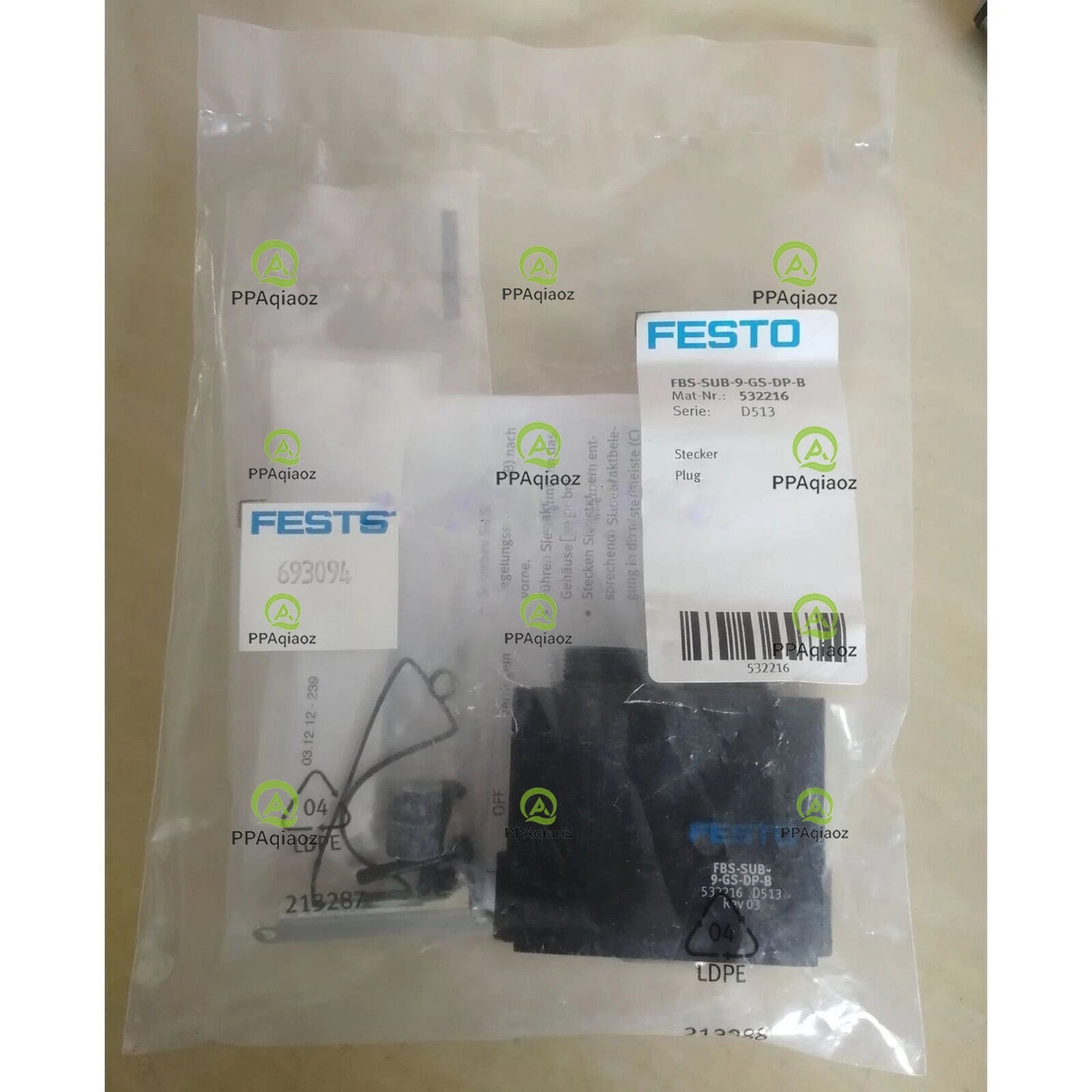 1PC  FESTO FBS-SUB-9-GS-DP-B 532216 Fieldbus Socket Free Shipping