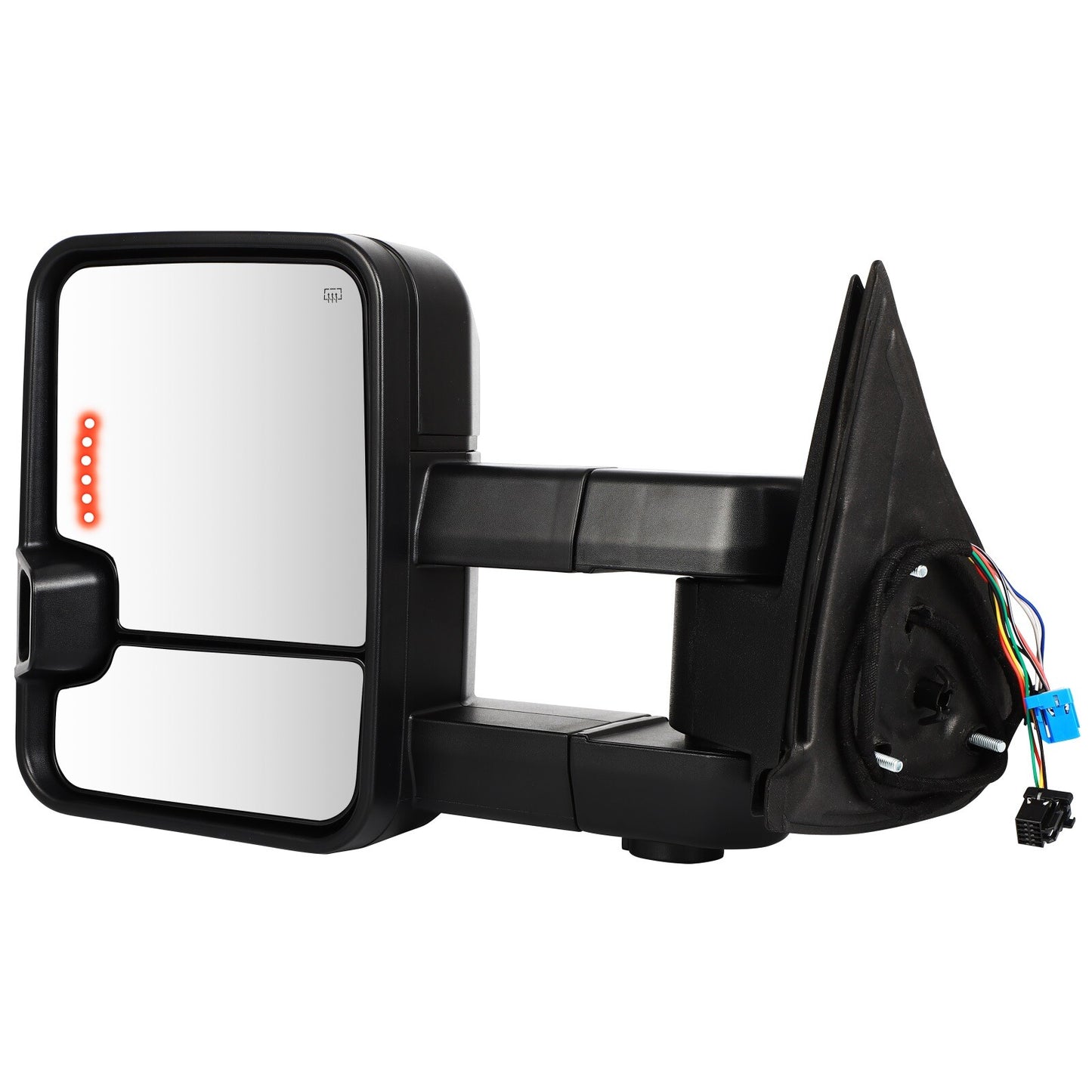 Power Heated Tow Mirrors For 03-06 Chevry GMC Sierra LED Turn Signal Light
