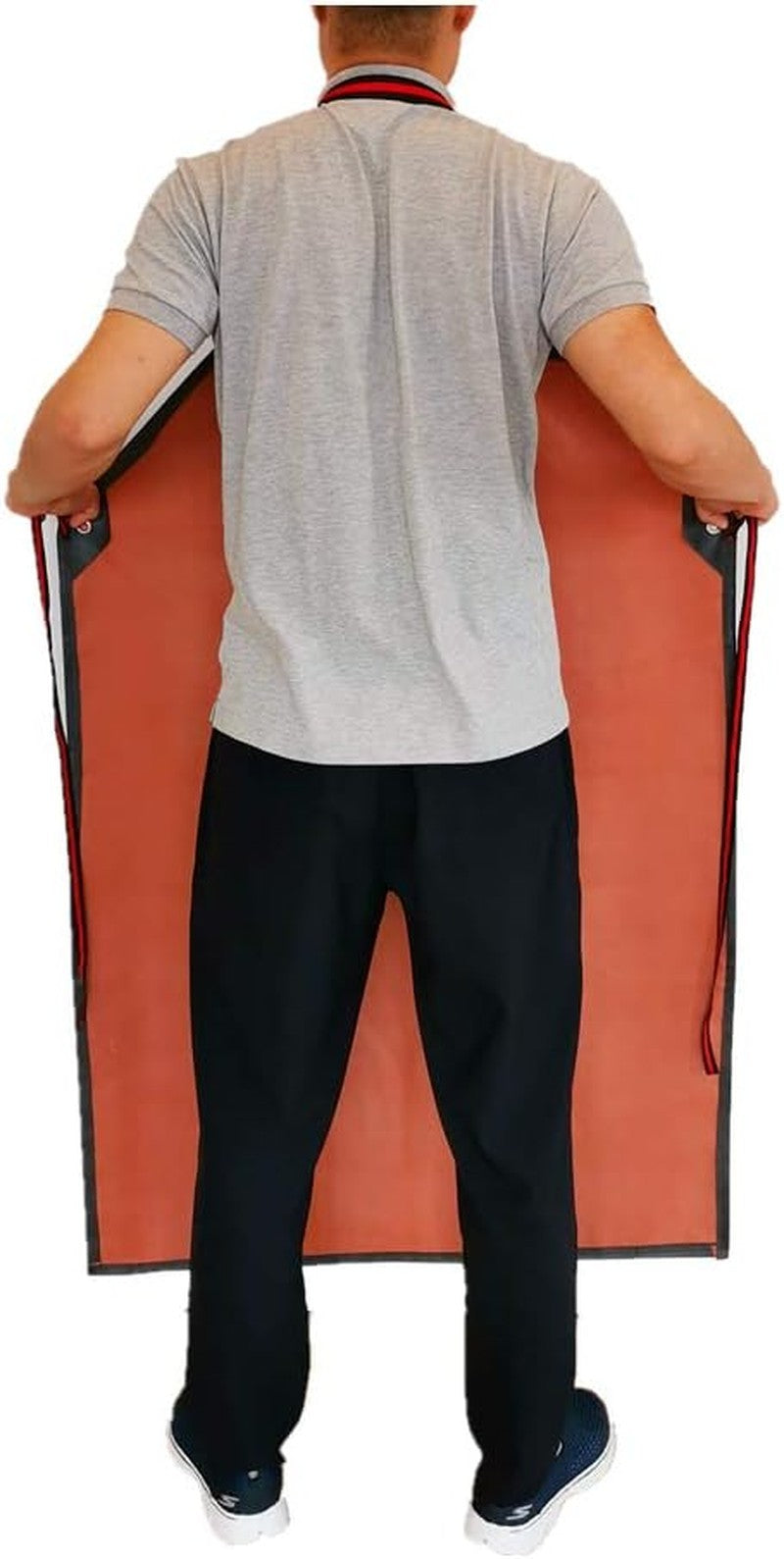 Thick Rubber Apron, 47.2 X 33.5 Inch Waterproof, Long Chemical Resistant, Adjust