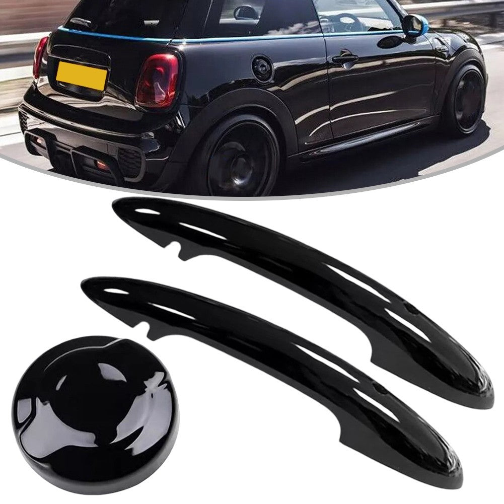 Glos Black Fuel Tank Cap Cover for MINI For Cooper F55 F56 F57 2015 2023