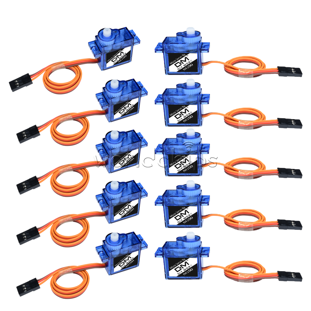 10PCS Mini Micro 9G SG90 Servo For Car Boat RC Robot Helicopter Airplane