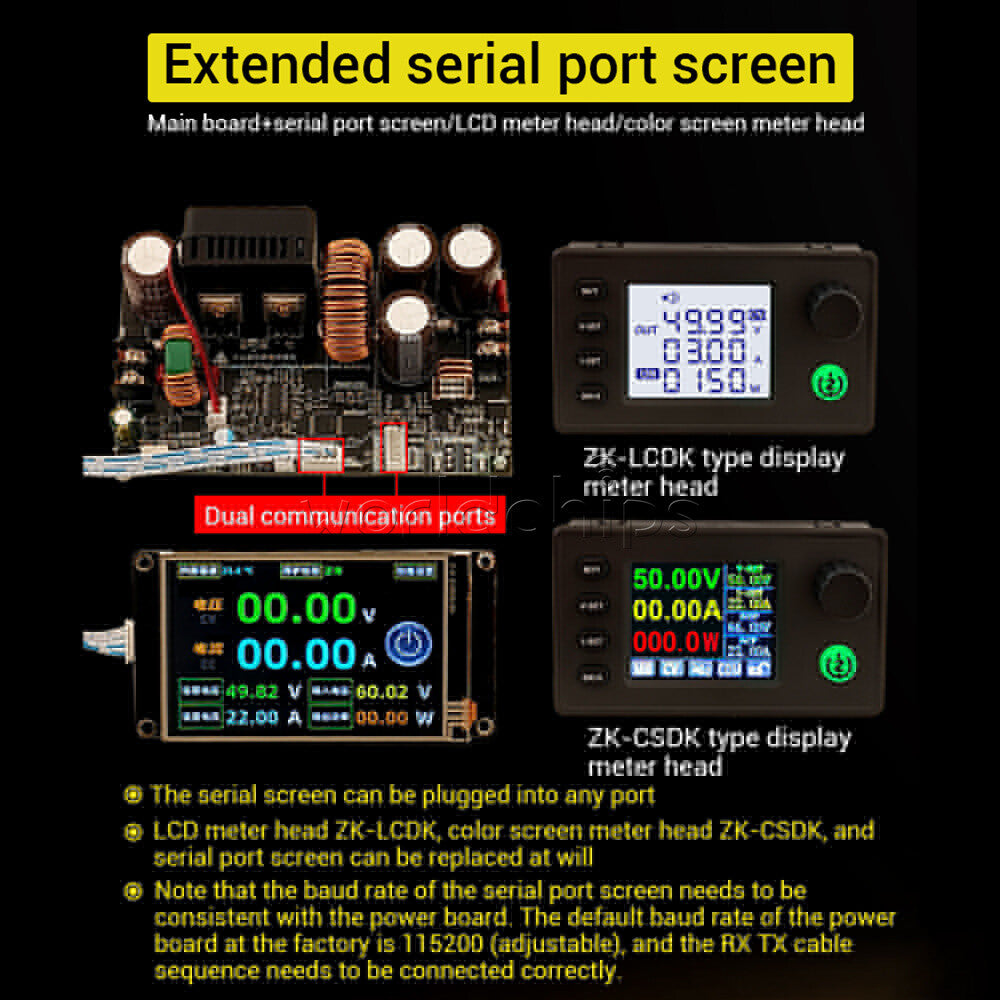 ZK-6522 CNC Buck DC Stabilized Power Supply Module Voltage Regulator 22A/1400W