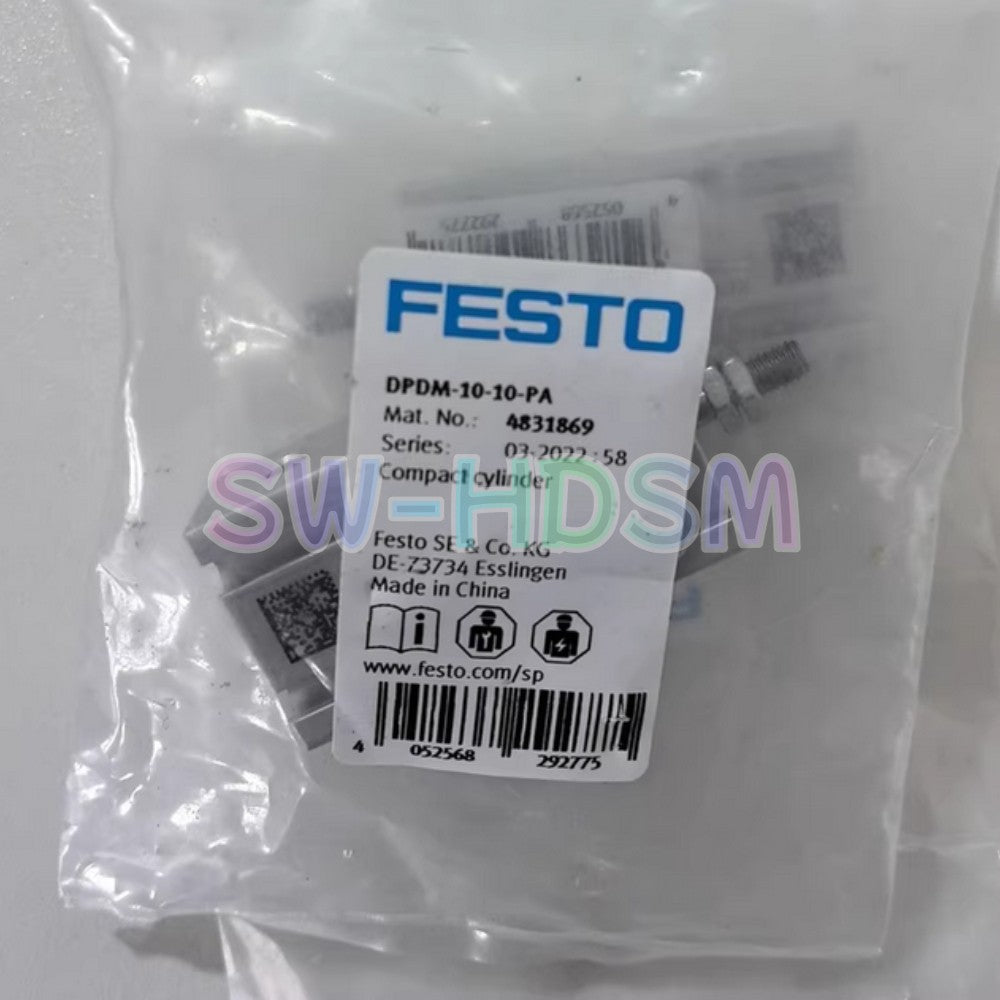 1PCS   DPDM-10-10-PA Pneumatic Cylinder Compact Cylinder FESTO Type
