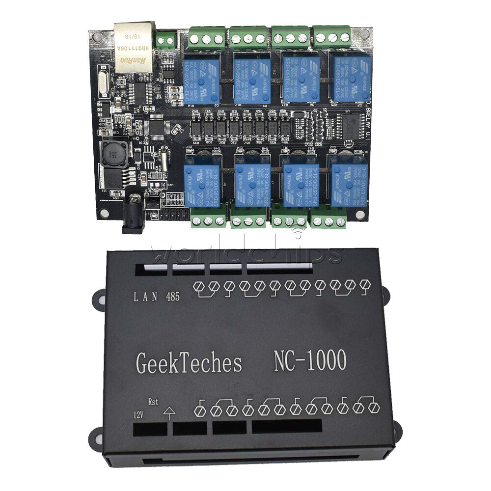 NC-1000 RJ45 TCP/IP Remote Control 8ch Relay 250V AC Network Controller Module