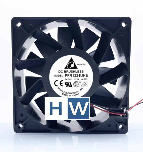 1PC Delta PFR1224UHE 1.75A 12CM 24V 2-wire 120*38 12CM Inverter Cooling Fan