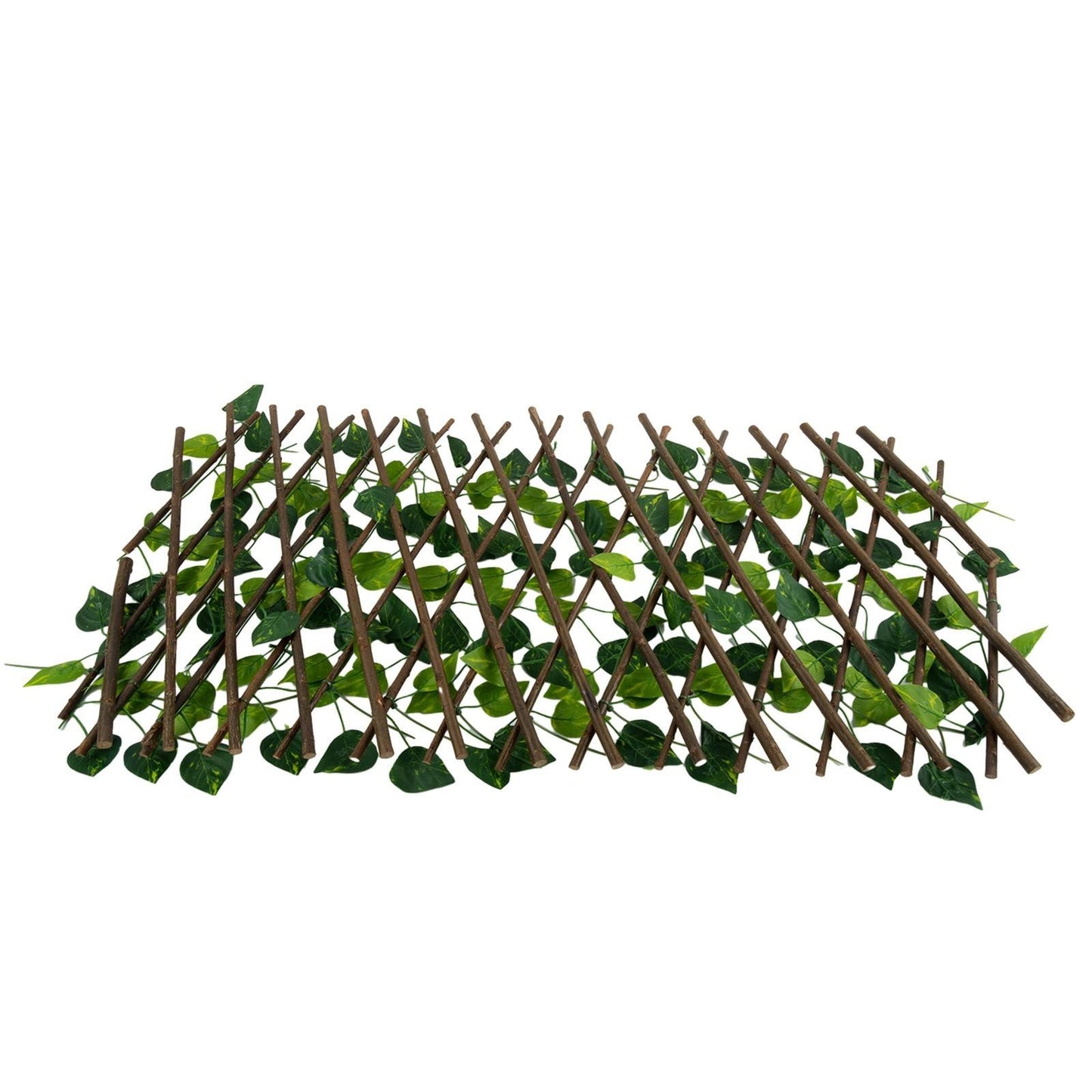 Expanding Trellis Artificial Flower Garden Wall Leaf Wood Fence Privacy/Screen