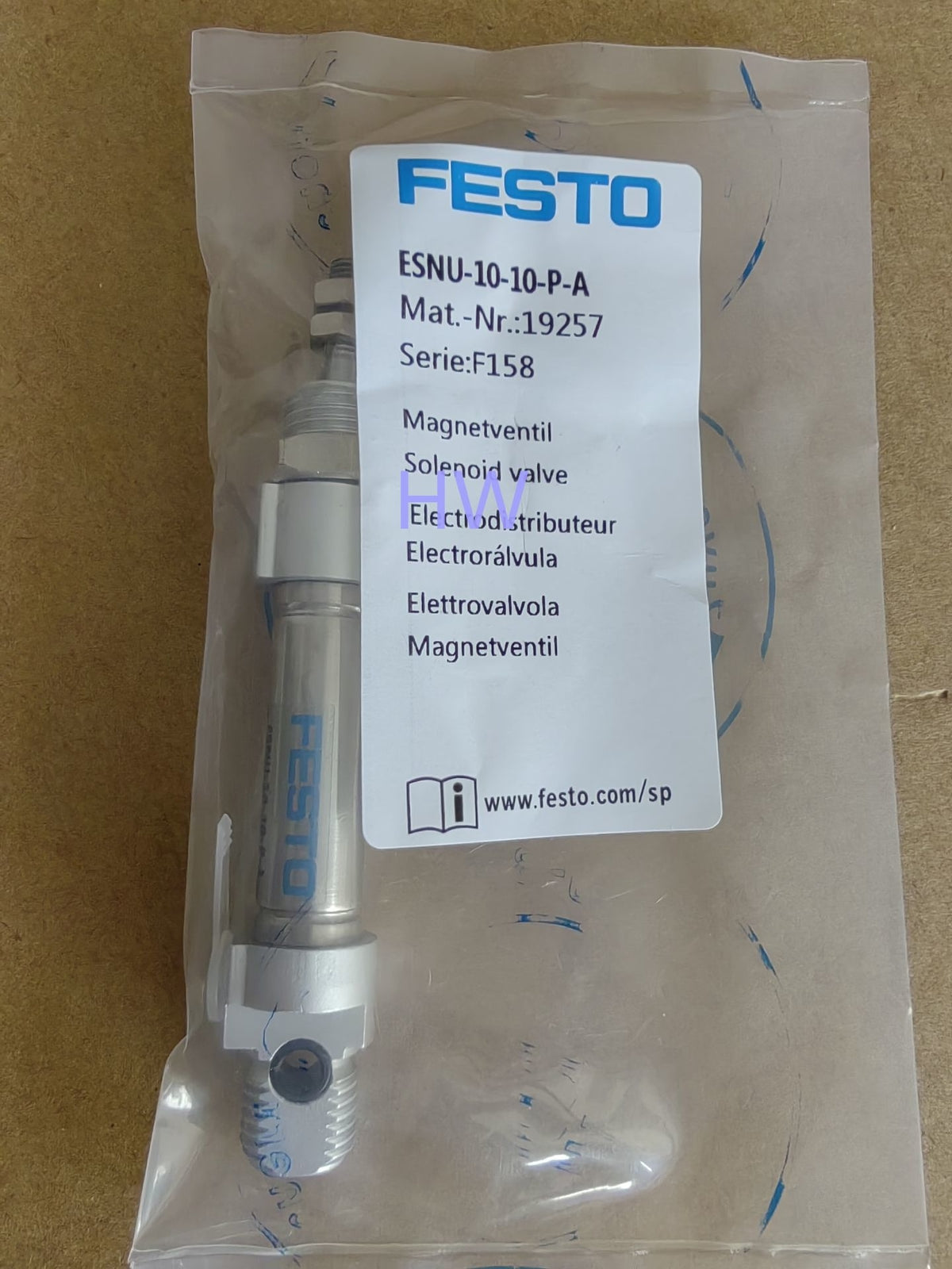 1PC ESNU-10-10-P-A single action Acting Mini Pneumatic Components Cylinder
