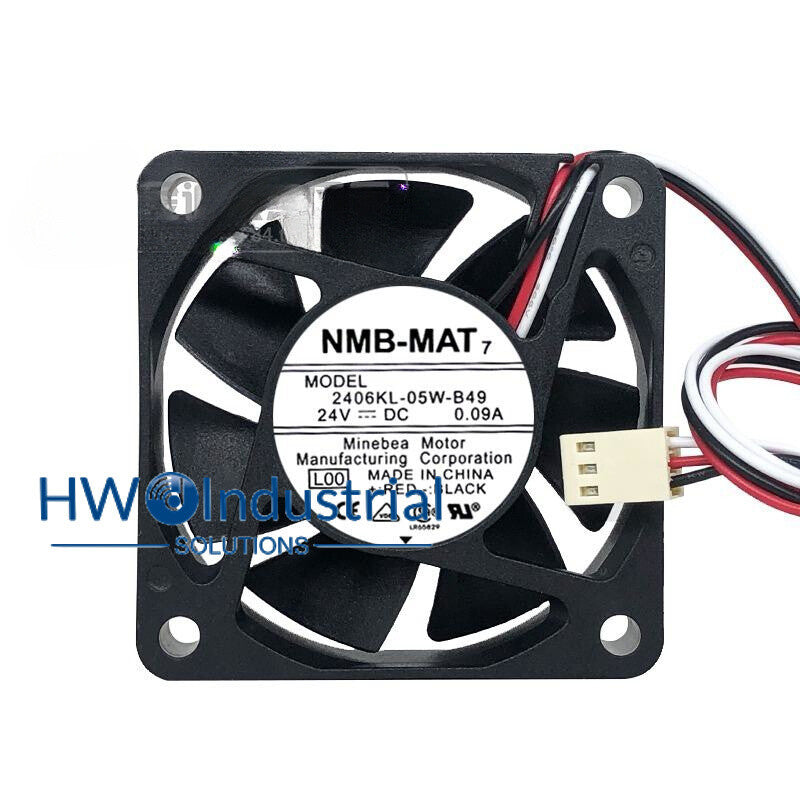 1PC NMB 2406KL-05W-B49 24V 0.09A 6CM Radiator Cooling Fan Size 60*60*15 Mm