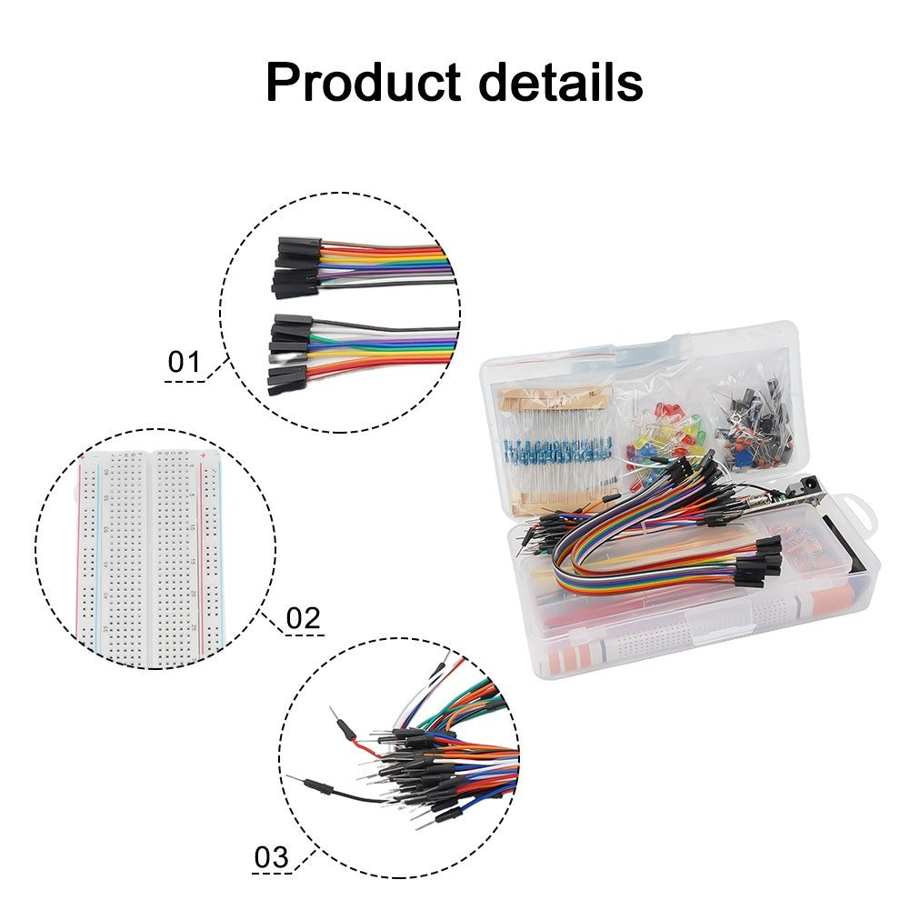 Electronic Component Buzzer 374pcs For Arduino Assortment  Portable