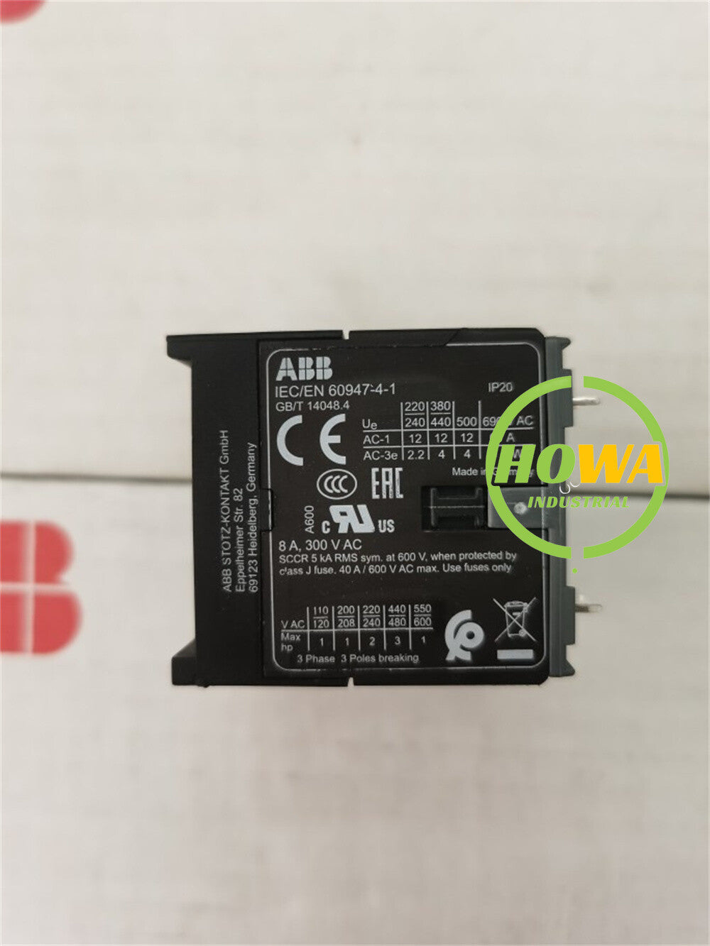 1/piece  ABB Miniature Contactor BC6-30-10-P-1.4 Coil Voltage 24VDC