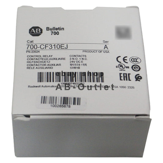 For Allen-Bradley IEC Control Relay 24 VDC 700-CF310EJ