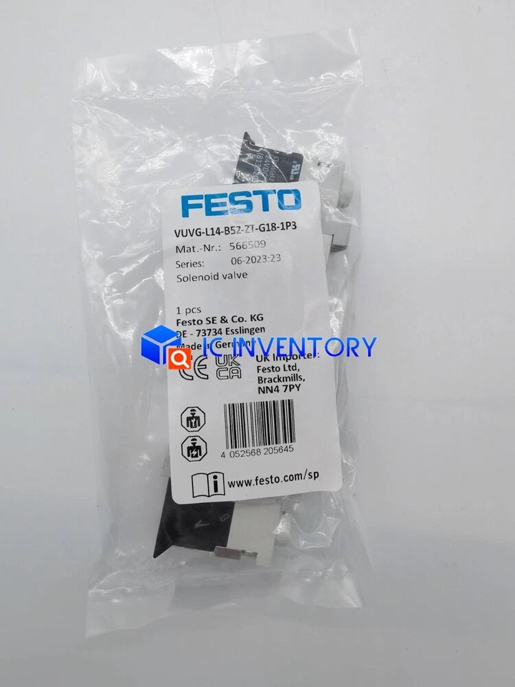 1PCS  FESTO Solenoid Valve VUVG-L14-B52-ZT-G18-1P3 #P