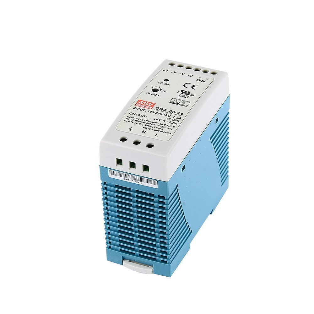 1pcs MEAN WELL DRA-60-24 Switching Mode Power Supplies 24V 2.5A 60W