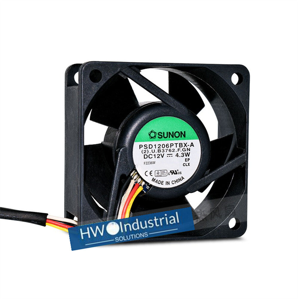 1/piece PSD1206PTBX-A 4-wire SUNON 12V 4.3W 6025 6CM Double Ball Cooling Fan