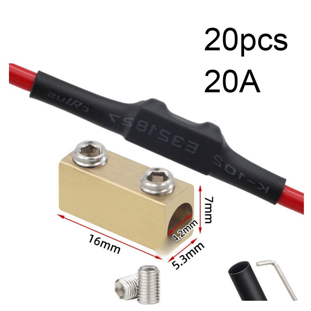 40 Sets Electrical Wire Connector Kit 20A 60A 80A with Heat Shrink Tubing