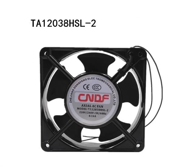 1PC CNDF TA12038HSL-2 0.14A 220V Cooling Axial Flow Fan 2-wire