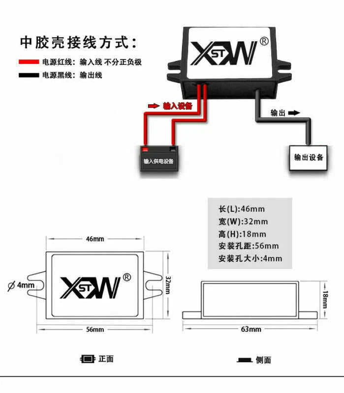 1pcs AC 24V to DC5V 3A 15W USB power converter USB
