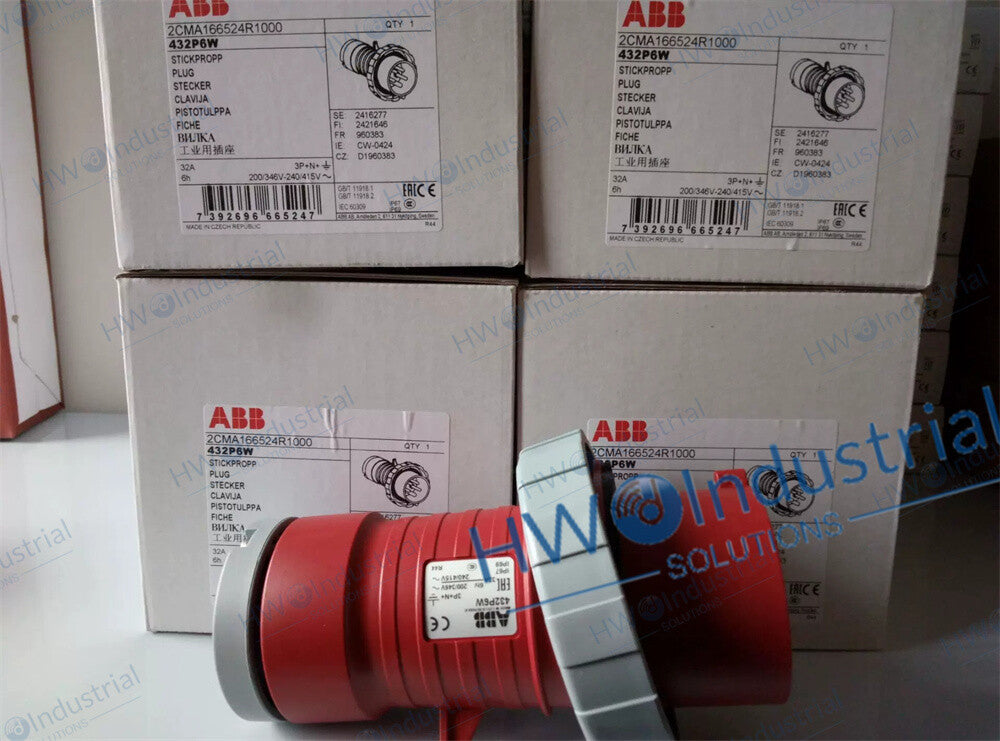 1/Piece ABB 10091826 Industrial Plug Connector Socket 432P6W 32A 346-415V