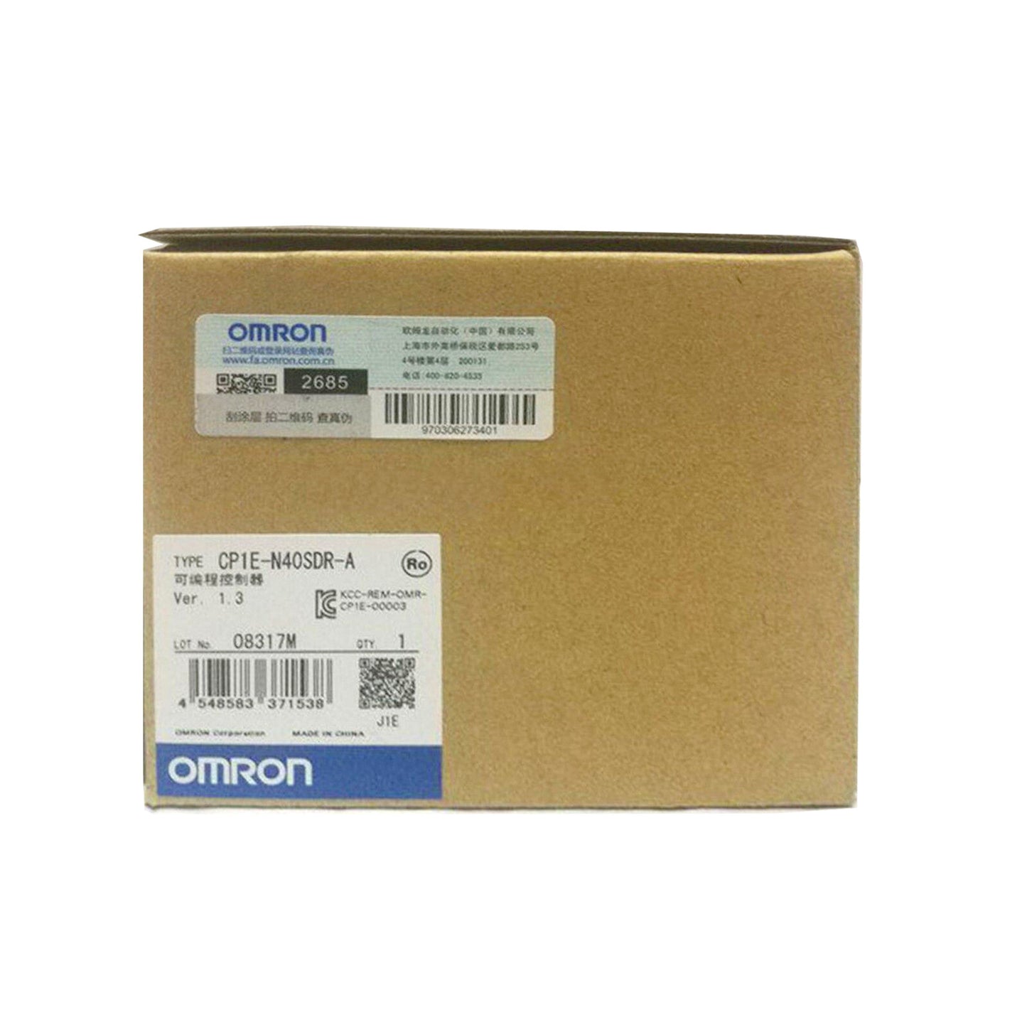 Omron CP1E-N30SDR-A CP1E-N40SDR-A CP1E-E60SDR-A CP1E-N60SDR-A Controller Module