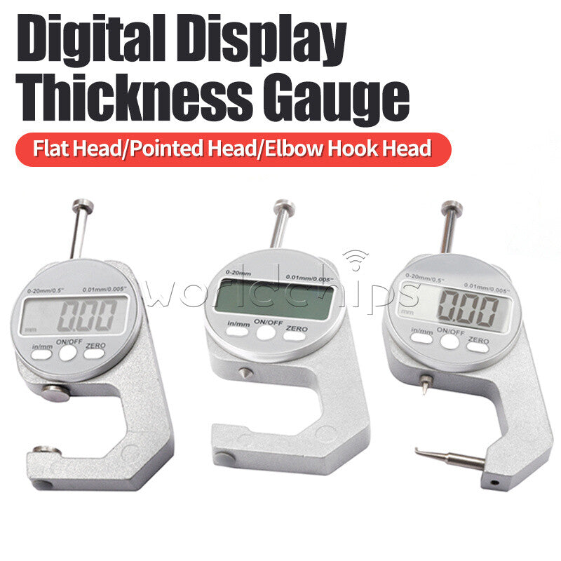 Electronic Digital LCD Micrometer Percent Thickness Measuring Tool 10mm / 20mm
