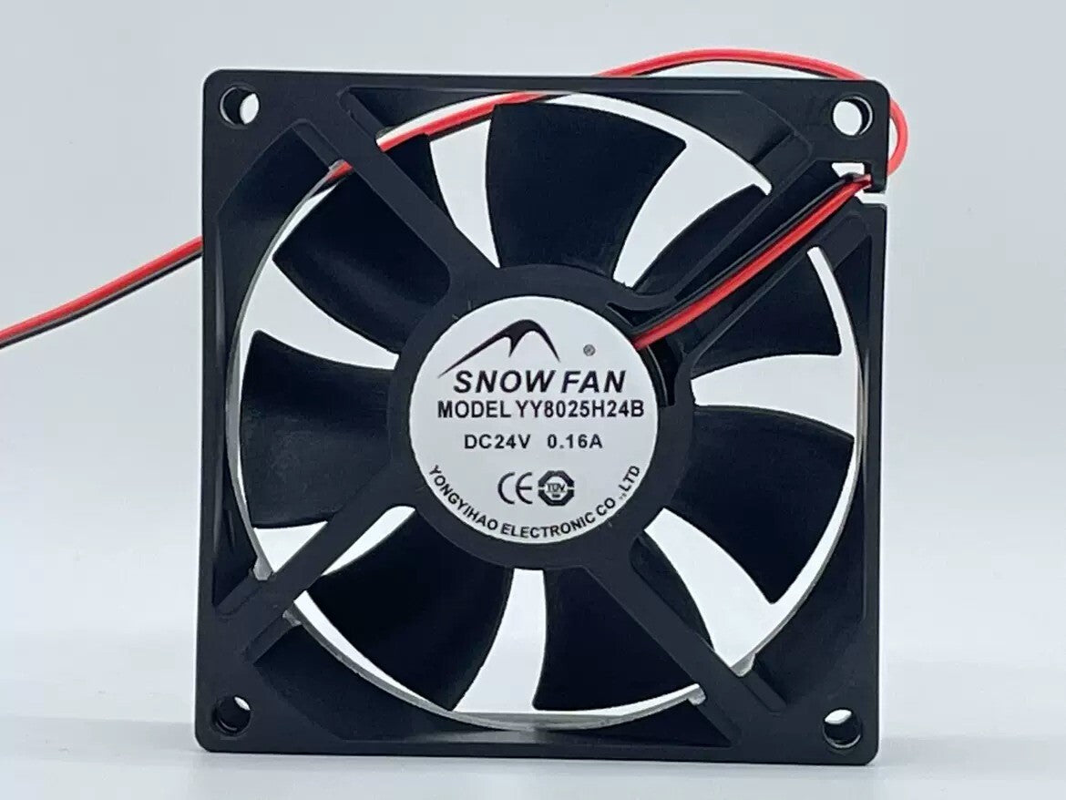 1/piece SNOWFAN YY8025H24B 8025 8CM 24V 0.28A 0.14A 0.16A Equipment Cooling Fan
