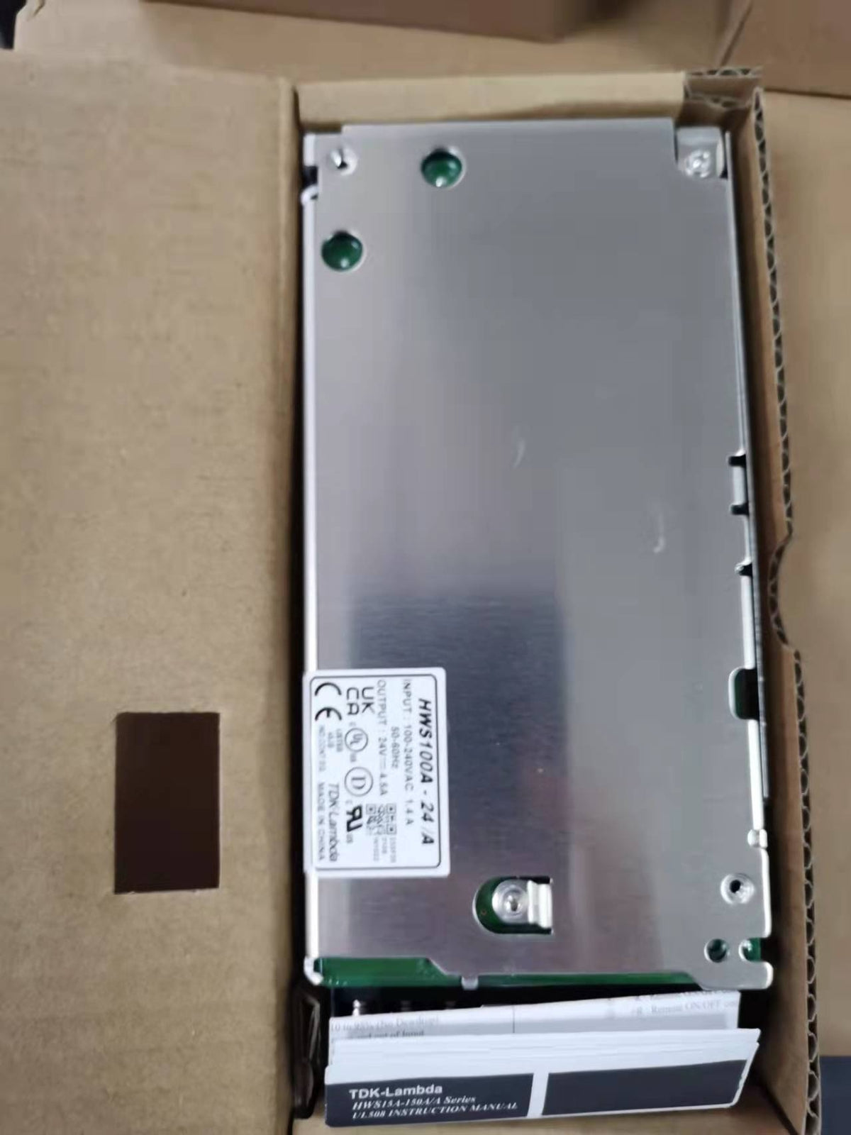 1pc TDK-LAMBDA HWS100A-24/A 100W  24V Switching Power Supply