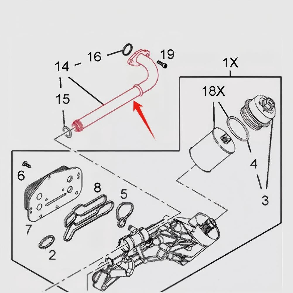 Car Maintenance Engine Coolant Pipe Cooling System Parts Installation Easy