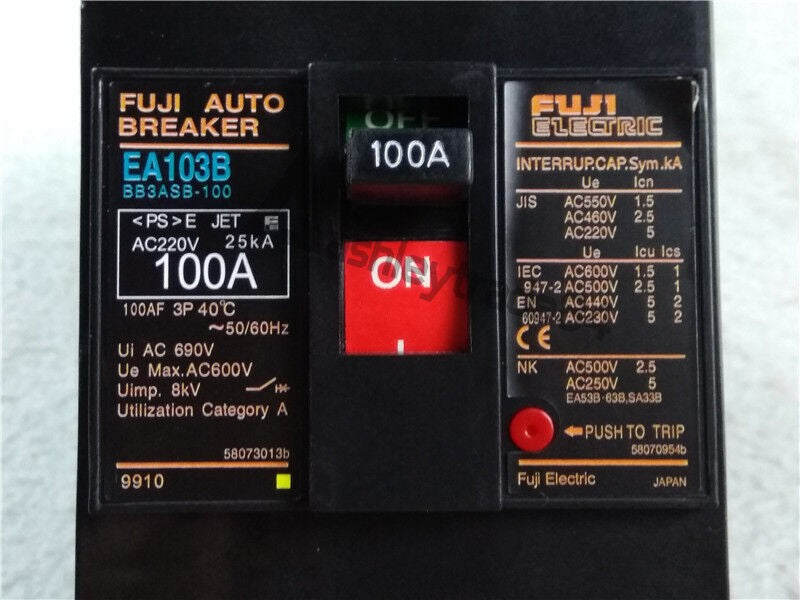 For Fuji EA103B 100A Circuit breaker 3P
