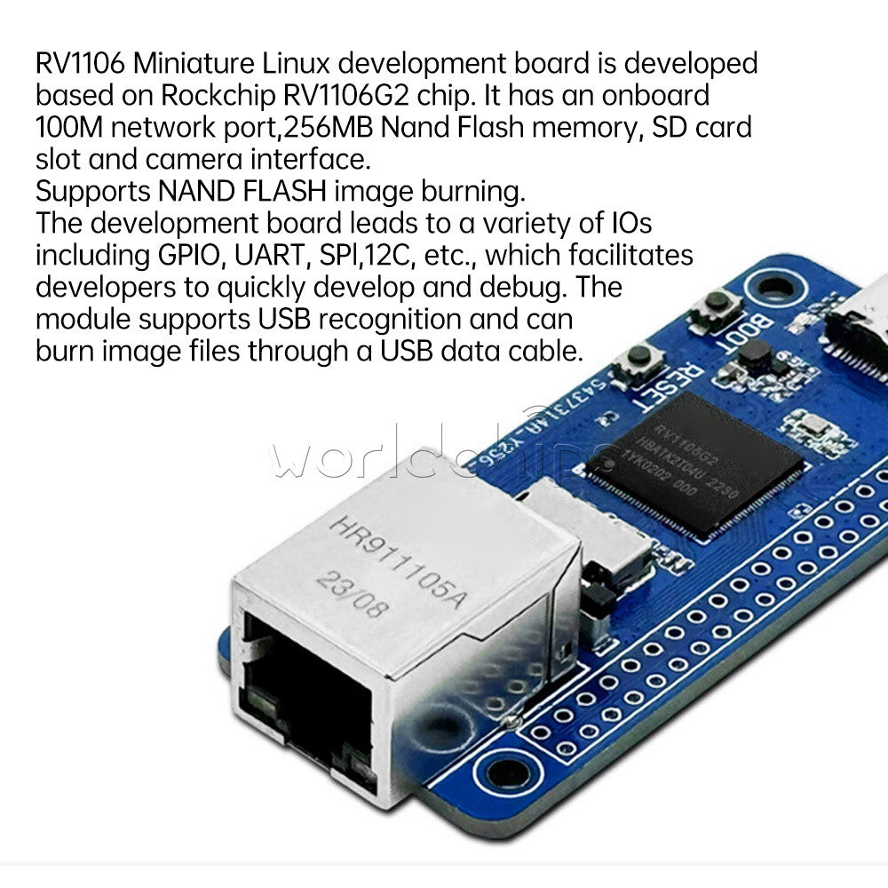 Type-C RV1106 RISC-V Architecture 256MB Flash AI Micro Development Board