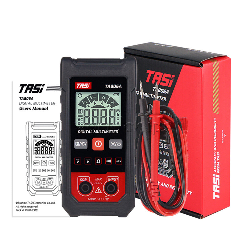 TA806A Multimeter Digital AC/DC Voltage Meter Automatic Resistance Tester