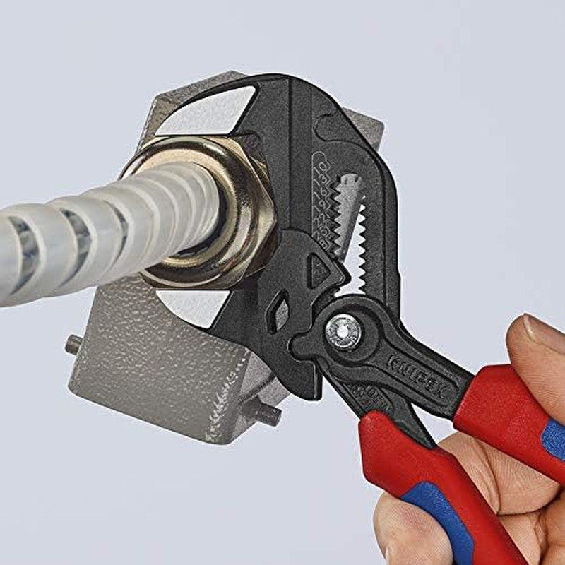 7.25-Inch Pliers Wrench, Comfort Grip, Adjustable Jaw, Forged Steel