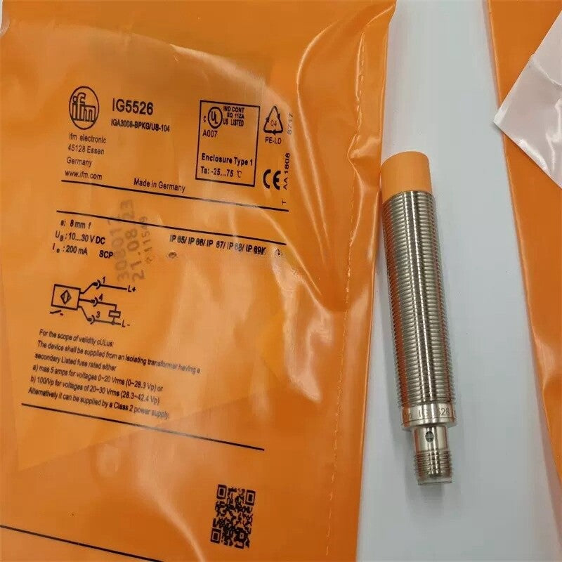 For IFM IG5526 Inductive Sensor Threaded Type 10...30 DC PNP