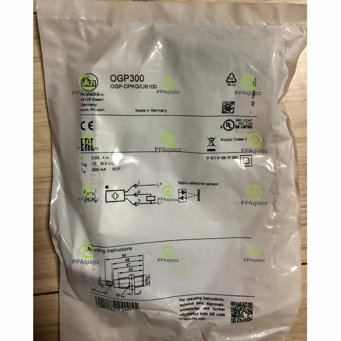 1PC  IFM OGP300 Proximity Sensor Free Shipping