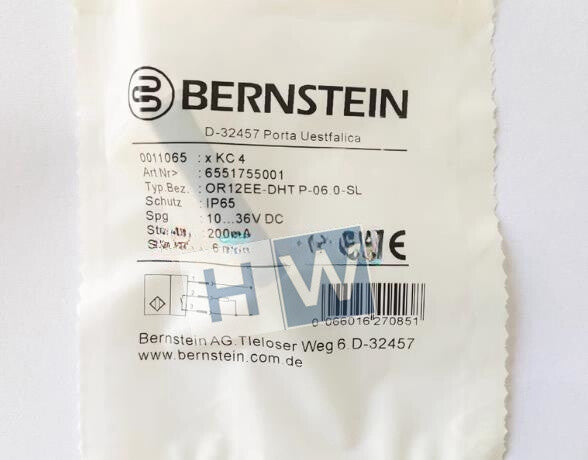 1PC BERNSTEIN OR12EE-DHTP-06.0-SL + OR12SE-DOOS-06.0-SVC Photoelectric Sensor