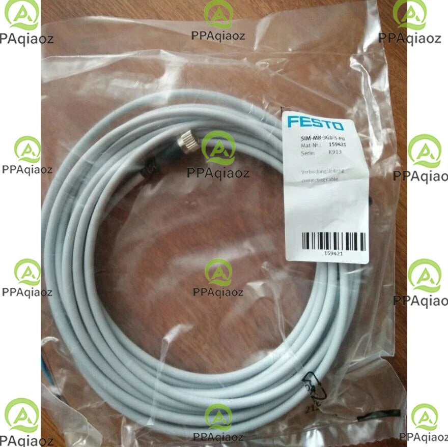 1PC Festo SIM-M8-3GD-5-PU 159421 Connector Cable SIMM83GD5PU