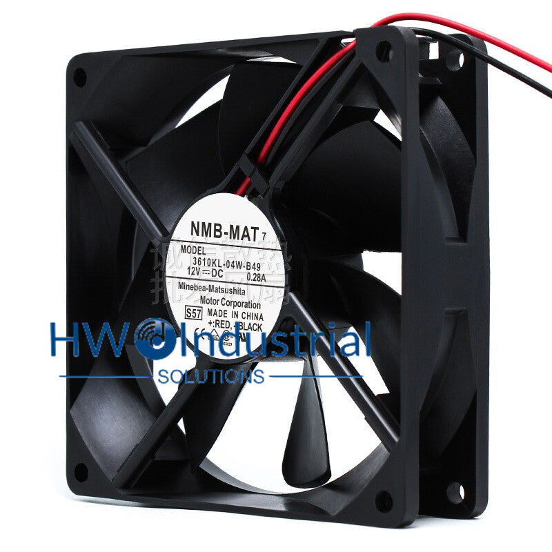 1PC NMB-MAT 3610KL-04W-B49 12V 0.28A Radiator Fan Size 90*25mm 9CM