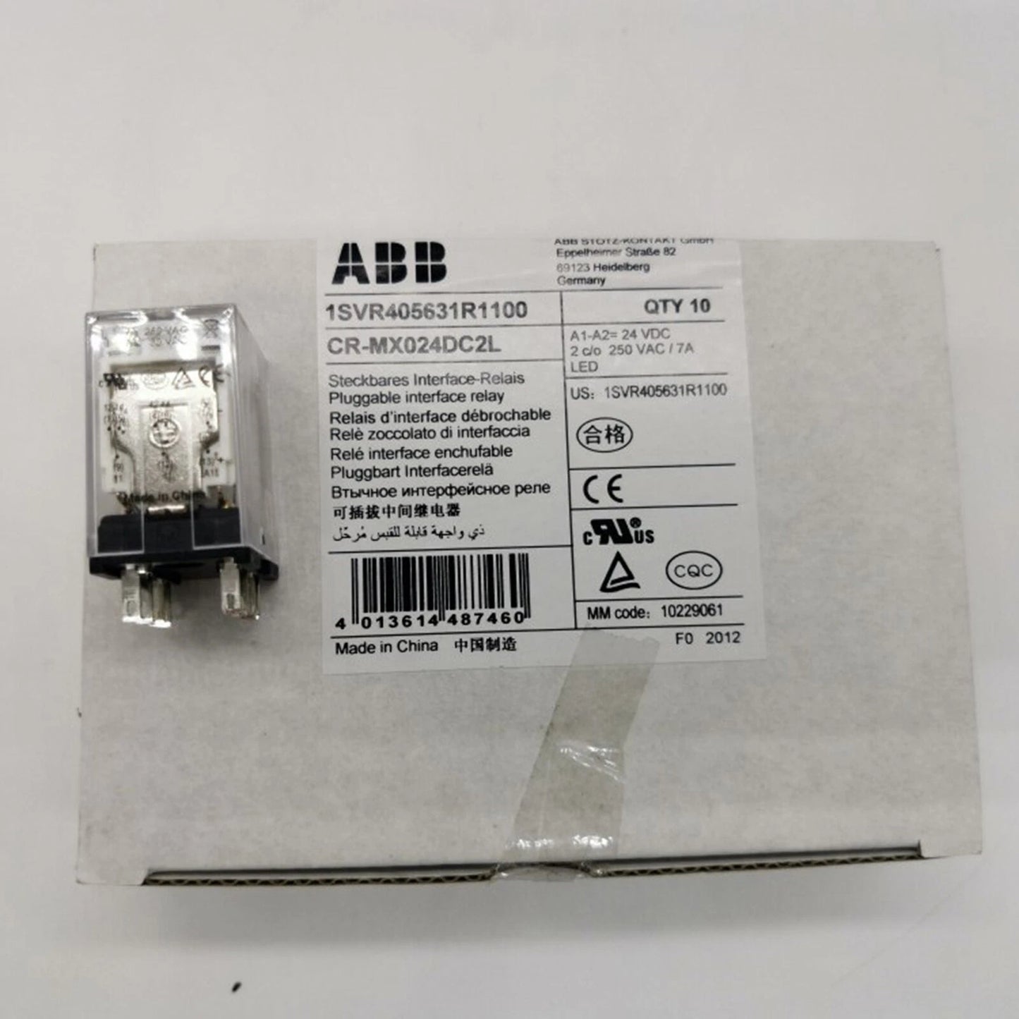 10PC  ABB CR-MX024DC2L 24VDC Micro Relay fast Shipping #P