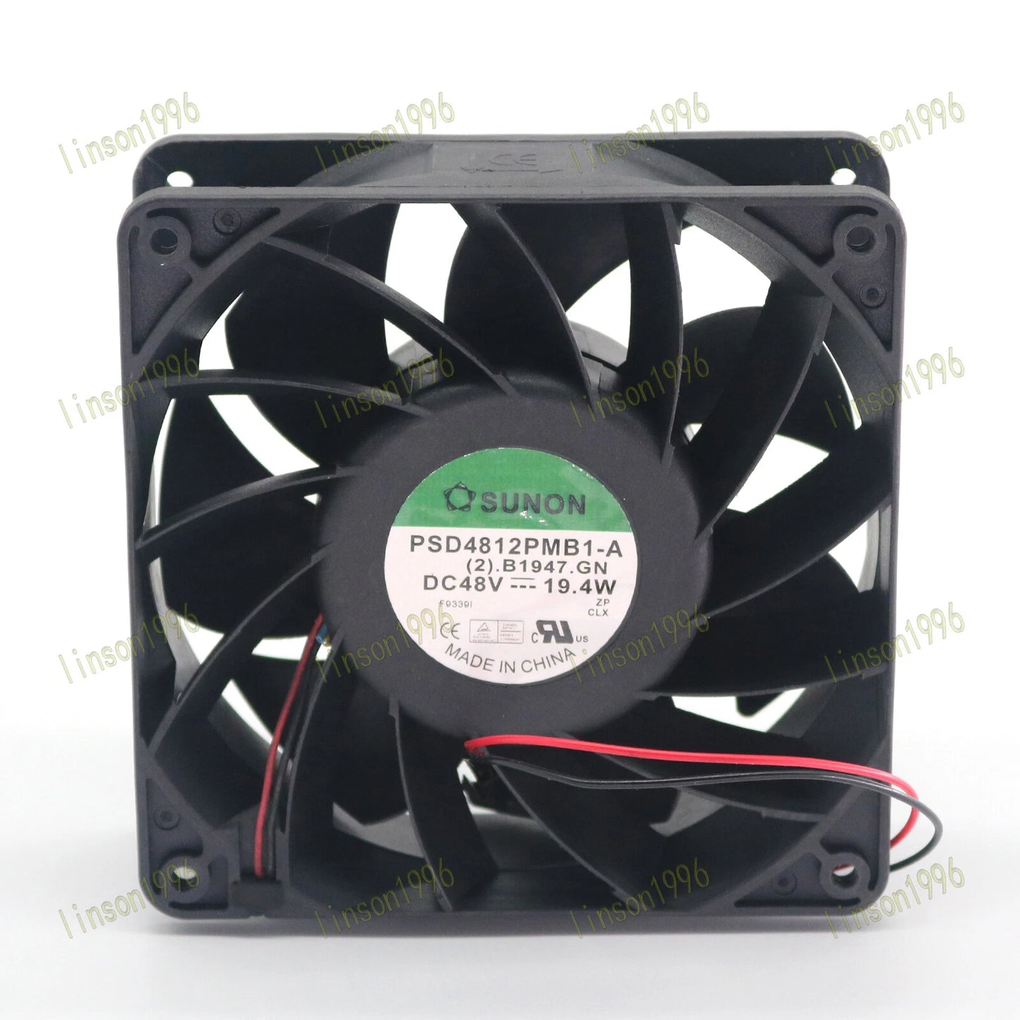 SUNON cooling fan PSD4812PMB1-A DC 48V 19.4W 12038 12CM 2 pin Fast Shipping